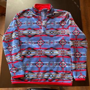 Southern Marsh Aztec Pattern Harbuck Fleece Sweater